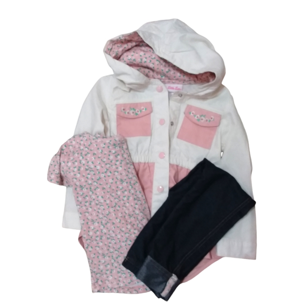 LITTLE LASS Girls 3 Pc Jacket Set